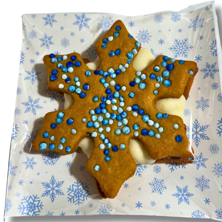 Sandwich Cookies - Snowflake for wholesale by Pup Pawtisserie