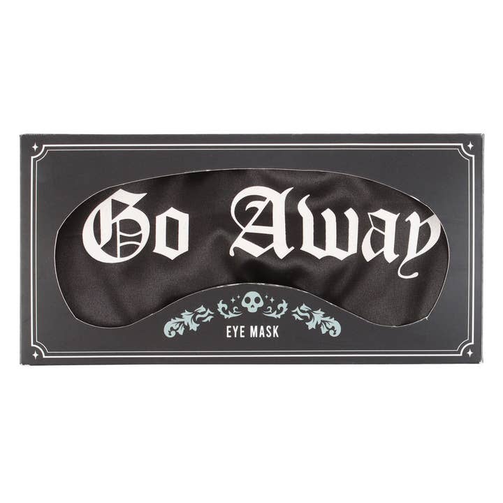 Something Different Wholesale - Wholesale Sleep/Eye Mask - Go Away Gothic Satin Sleep Mask