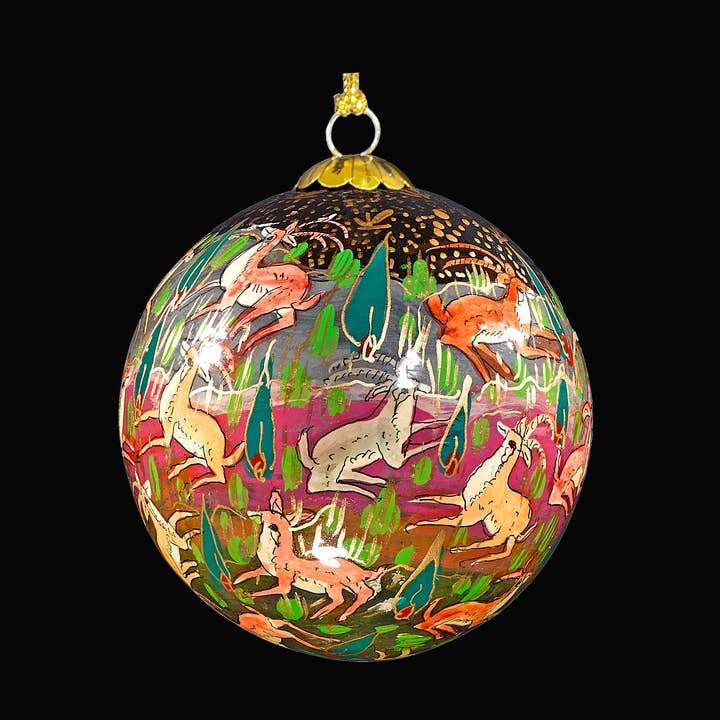 Honest love our planet - Wholesale Ornament - Forest Friends Black Baubles