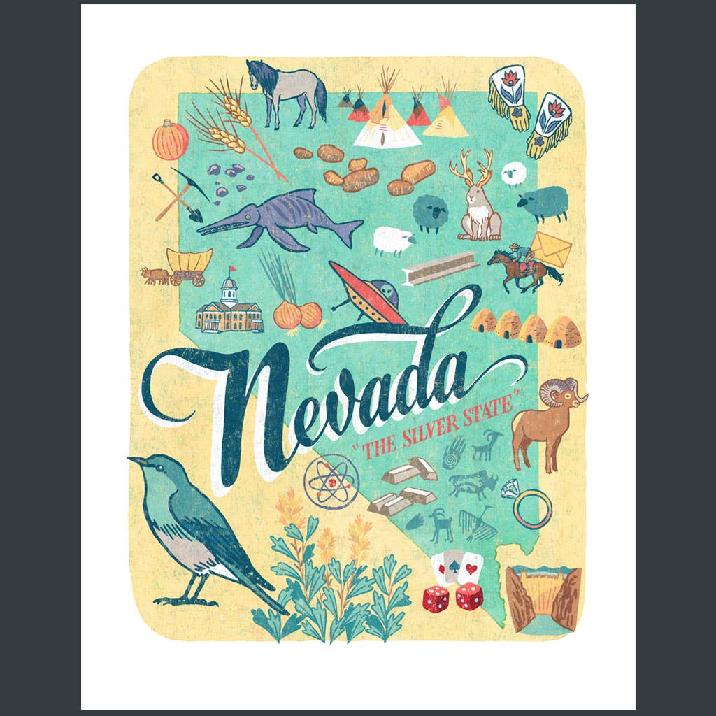 Anagram Press - Wholesale Art Print - Nevada Print1