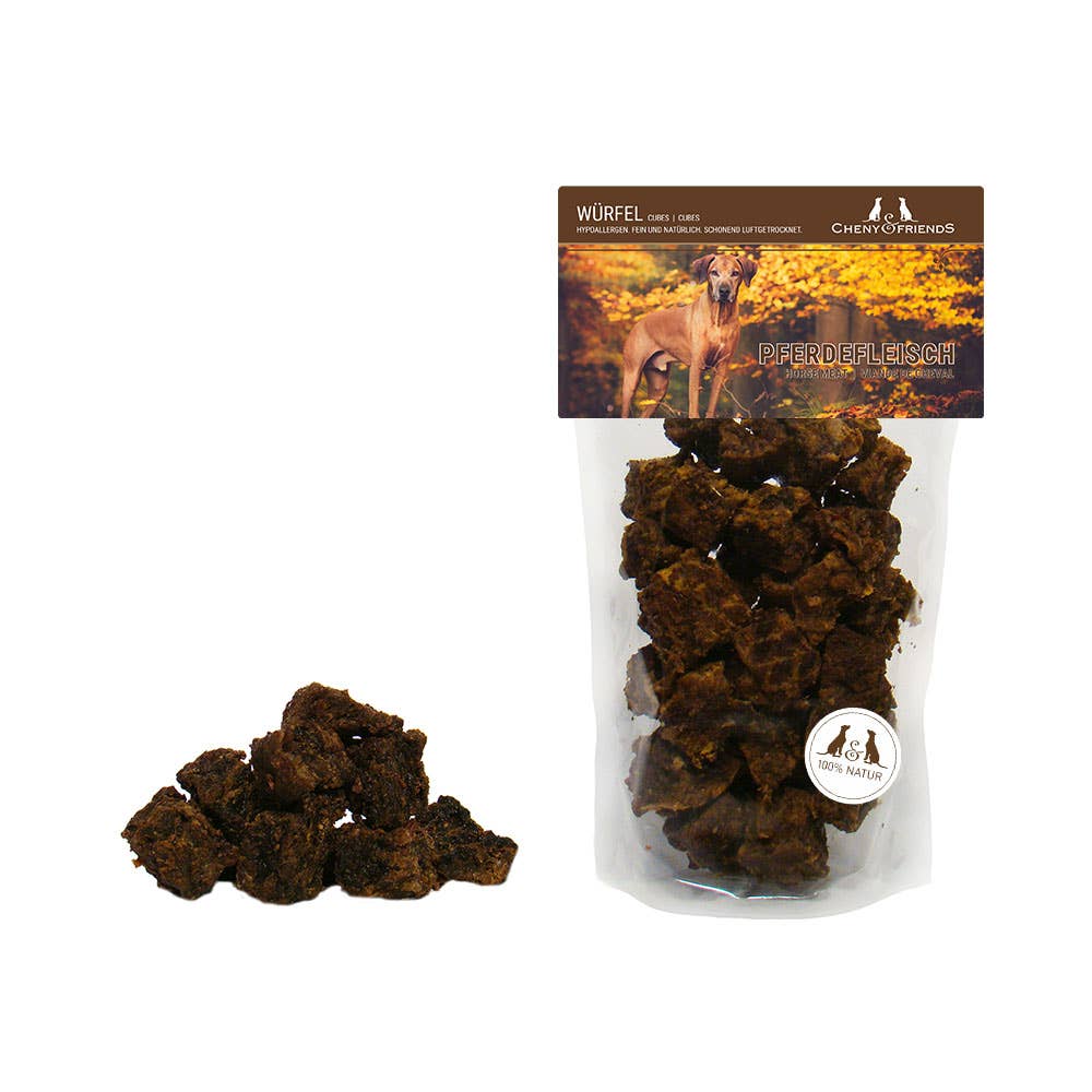 Cheny & Friends - Wholesale Pet Treats - Dog - Horse meat cubes0