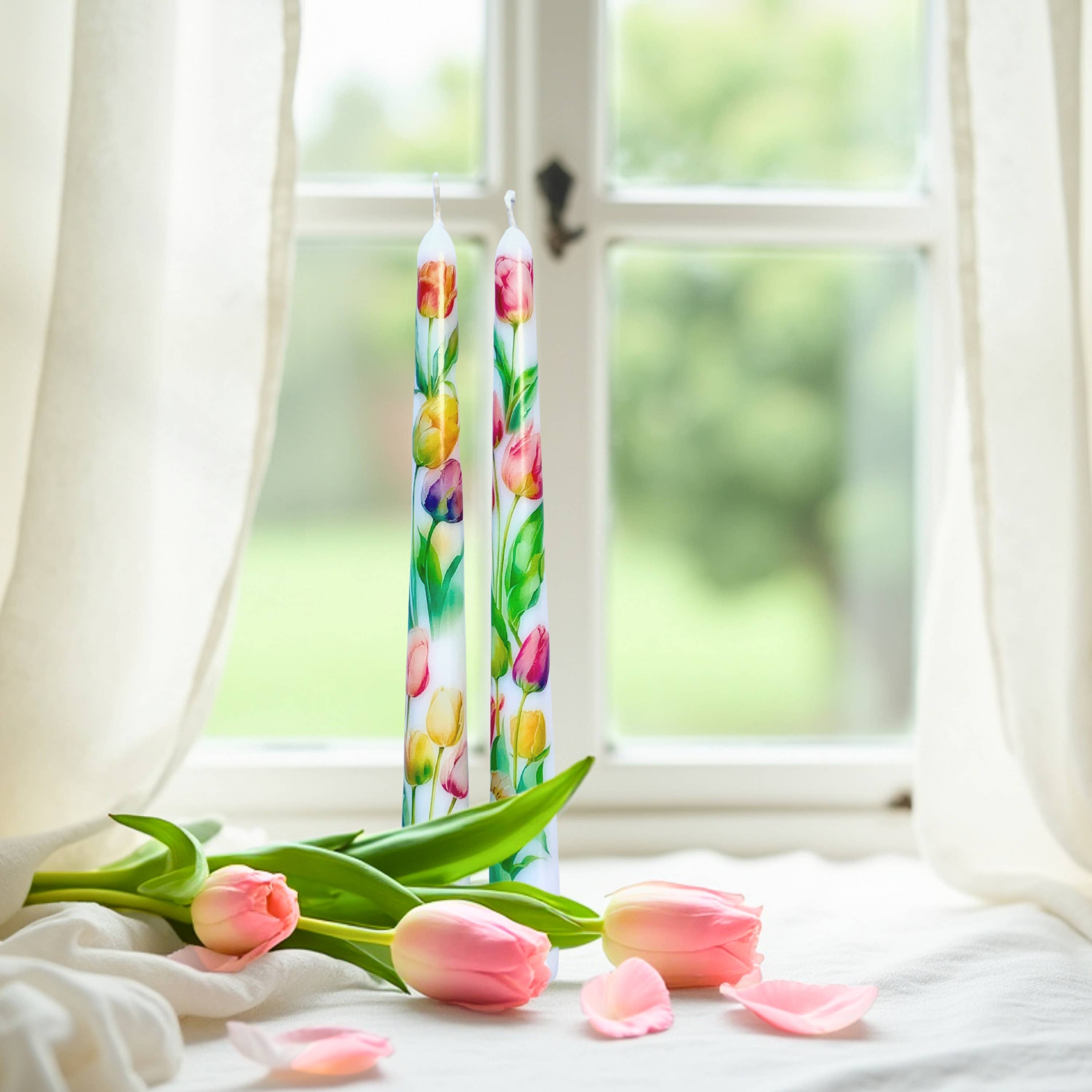 Designs by Michaela - Wholesale Tapered Candle/Candlestick - Tulip Taper Candles for Home Decor and Gifts2