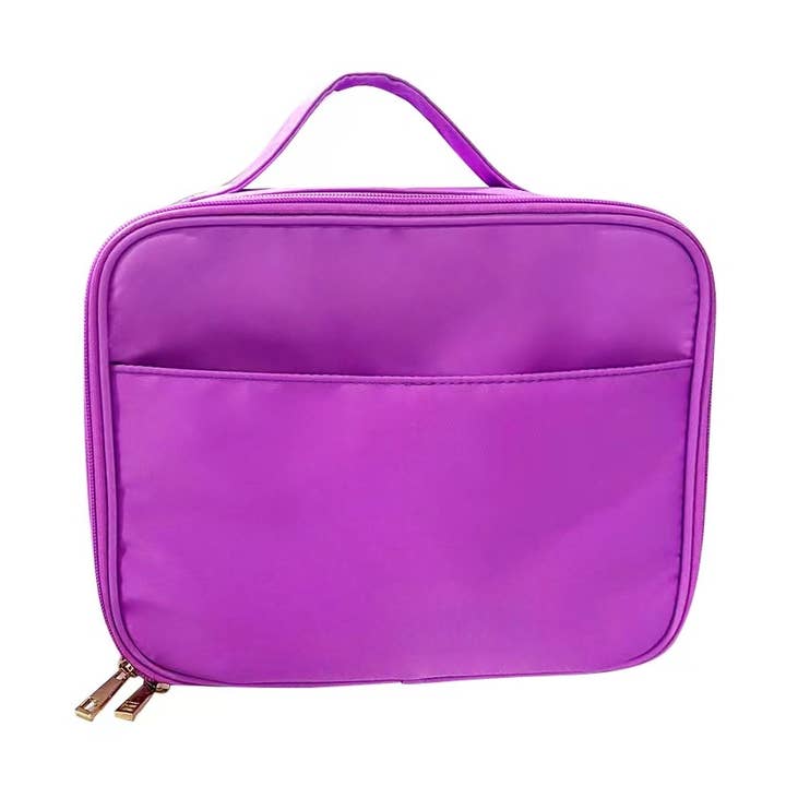 On Sale!! Varsity Collection School Lunch Bag Box Purple for wholesale by Mavi Bandz