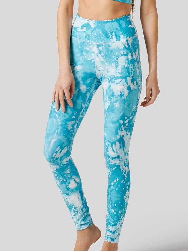 Legging Riley em azul-petróleo por atacado de DAUB