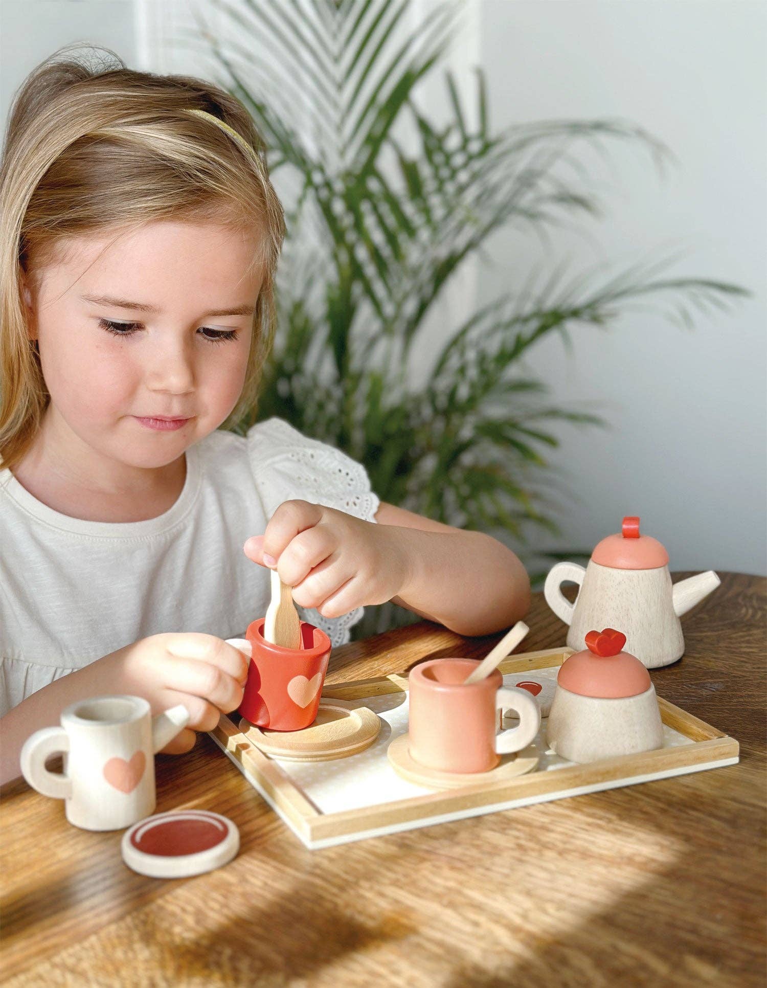 Mentari Toys - Vente Dînette – enfant - Ensemble de plateaux Tea Time6