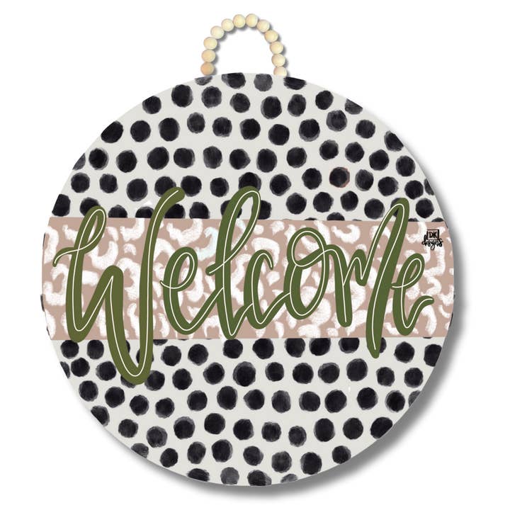 DK Mocha Zoey Large Door Hanger for wholesale by DK Designs Georgia