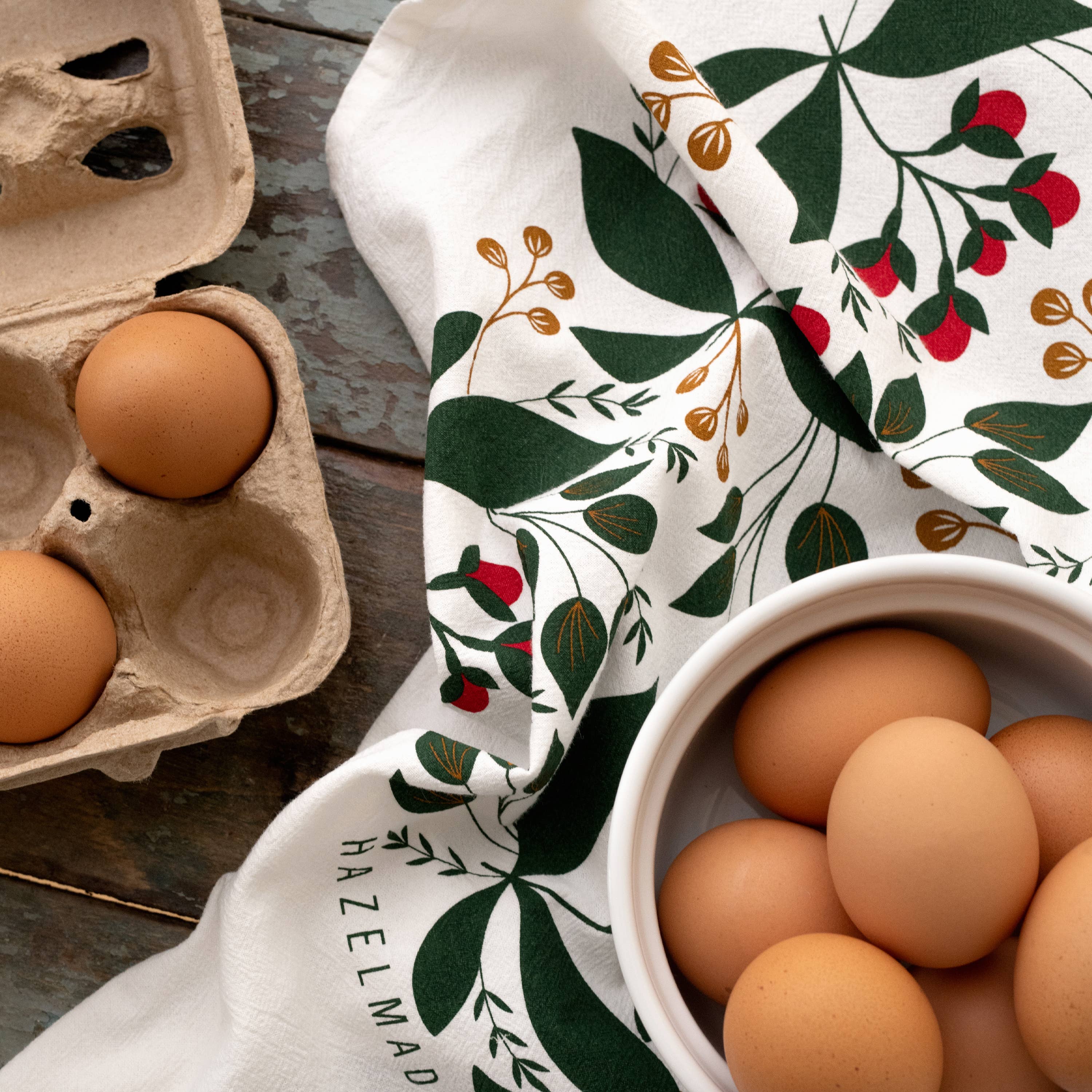 HAZELMADE® Tea Towels + Gifts - Wholesale Tea Towel - Winter Berry Tea Towel | Kitchen Decor3