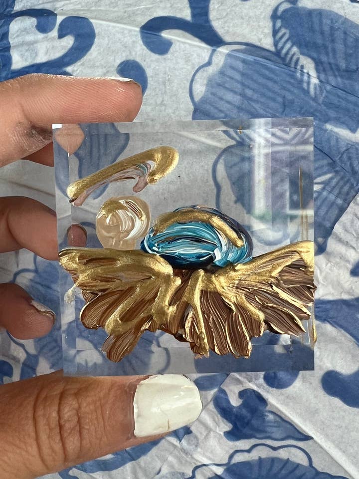 Baby Jesus Lucite Block for wholesale by The Painted Petal