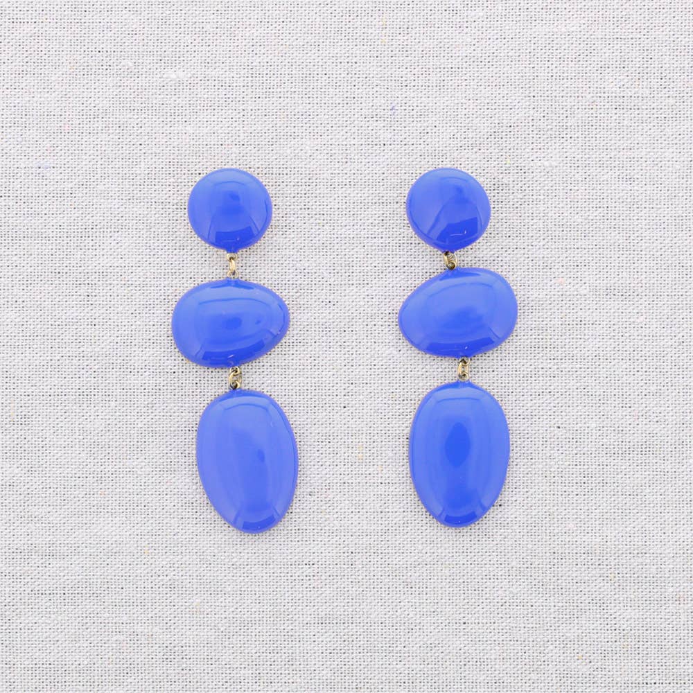 Sonata – Engroshandel Hængeøreringe og creoløreringe – Emaljerede øreringe i geometriske former af stål1