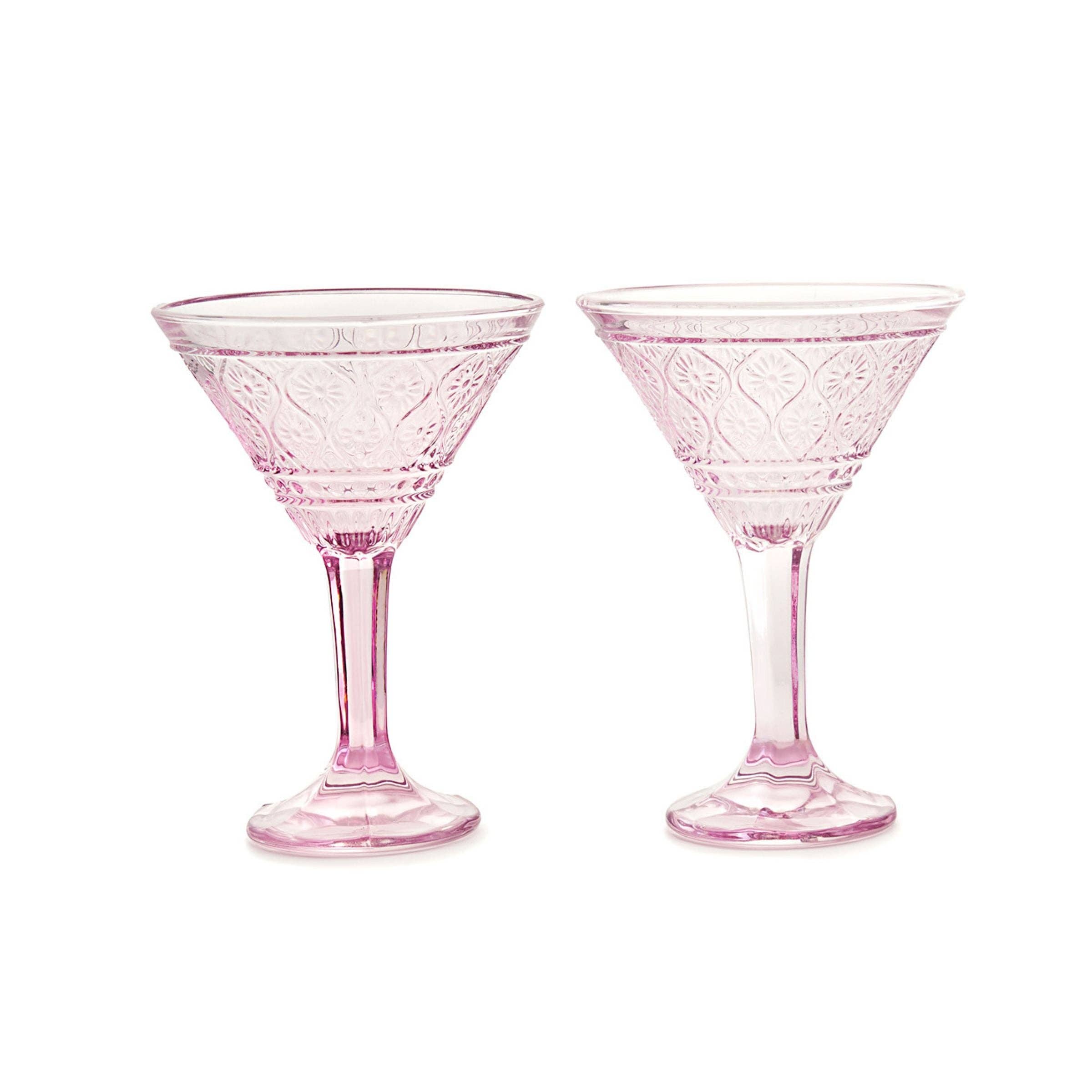 Godinger - Vente Verres à cocktail/alcool - Ensemble Claro Pink Martini0