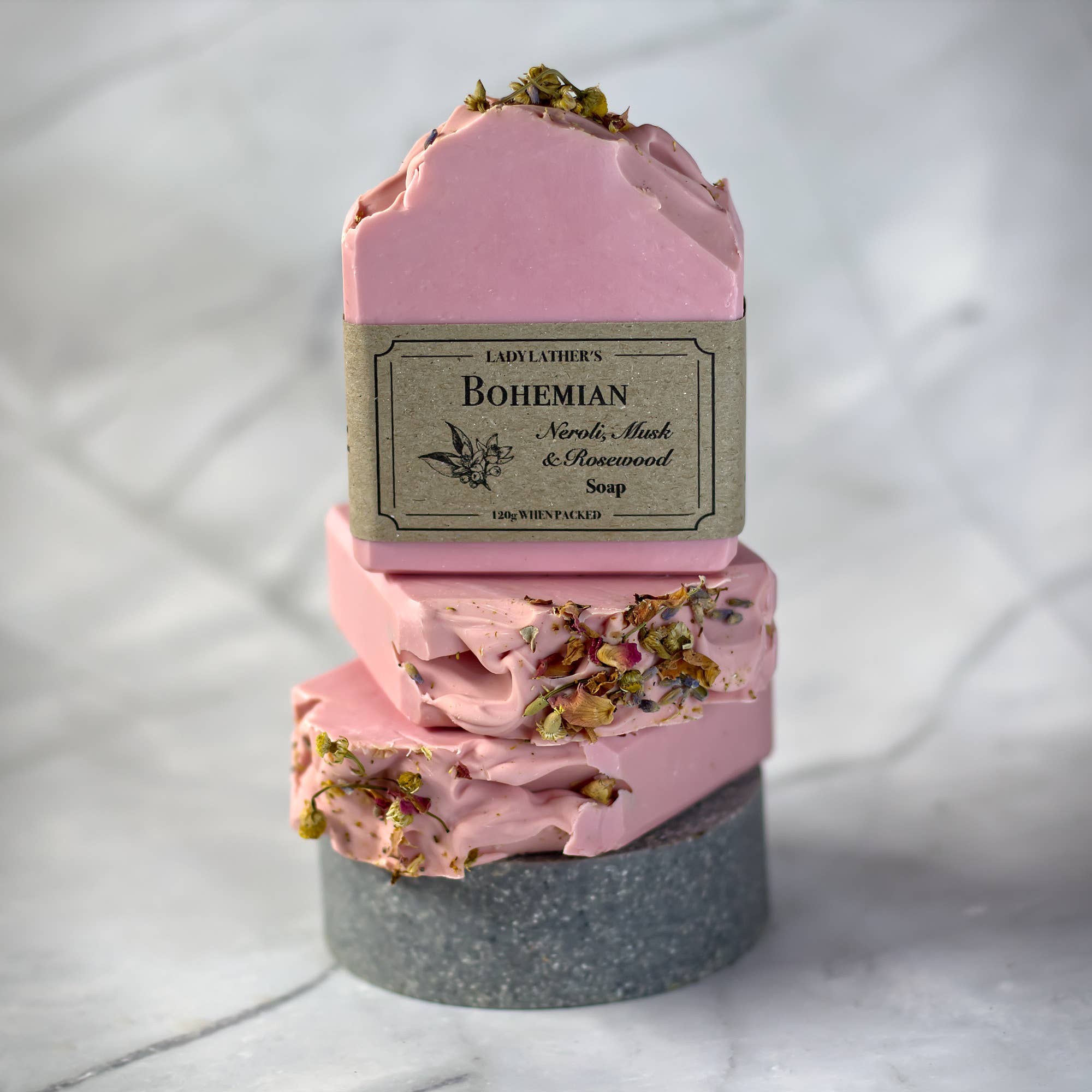 Lady Lather's Bath & Body - Wholesale Bar Soap - Bohemian Soap • Neroli, Musk & Rosewood0