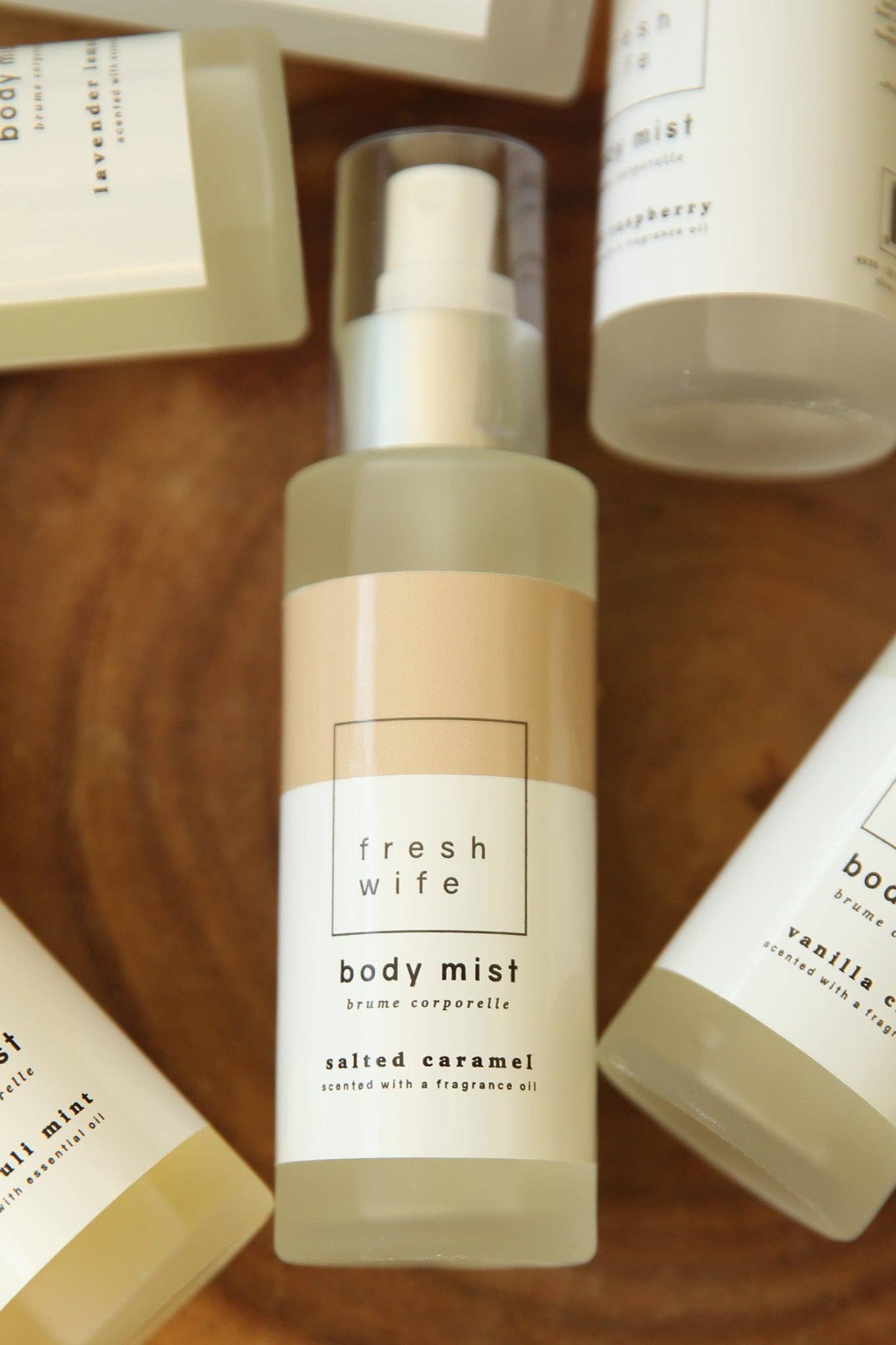 The Fresh Wife Soap Company – wholesale Face & body mist/water – Salted Caramel Body Mist1