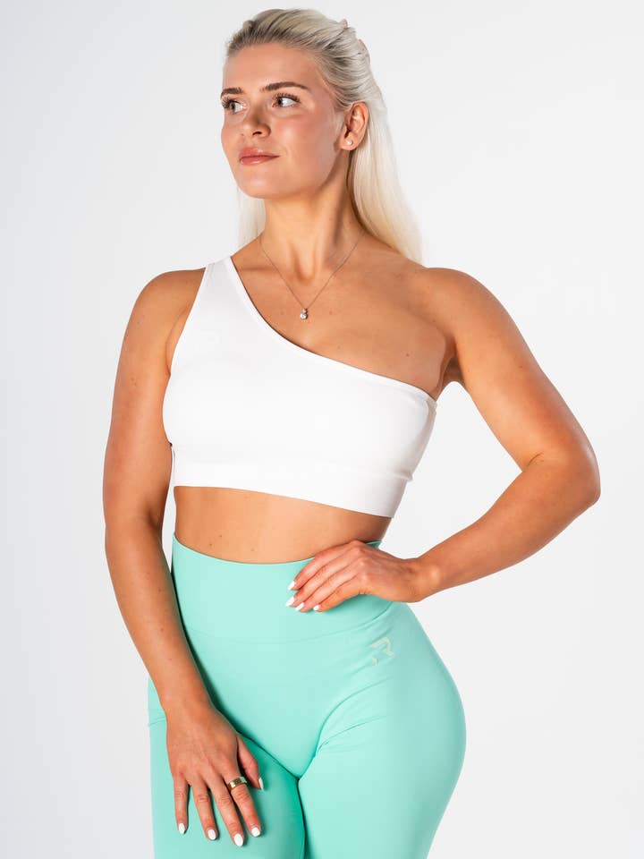 Top Radiant à bretelle unique - Blanc pour la vente par Relode AB