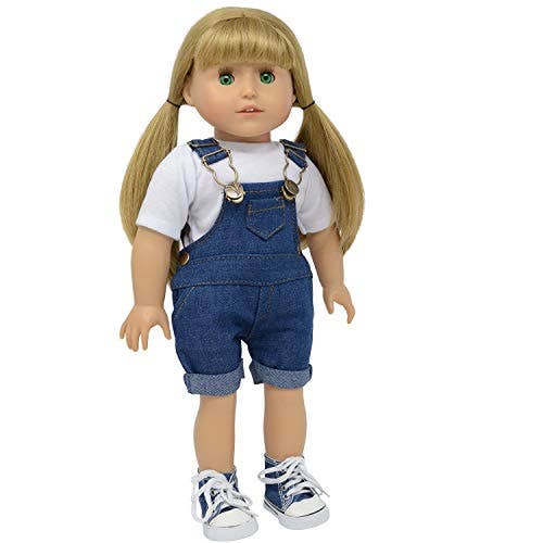 The New York Doll Collection - Wholesale Doll Clothing - Kids - 18" Doll Denim Jean Set of 4