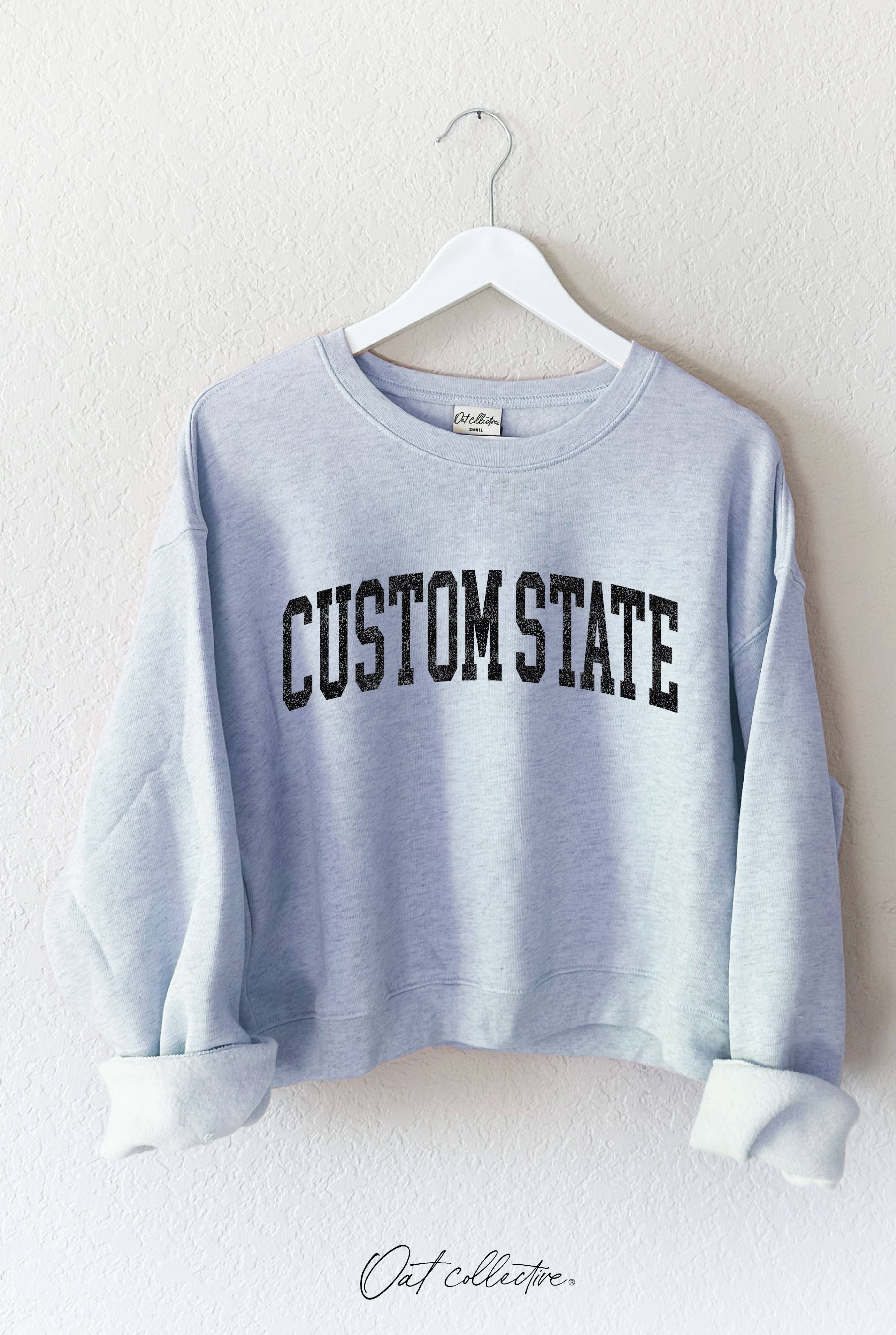 OAT COLLECTIVE - Wholesale Graphic Sweatshirt - Women's - CUSTOM STATE Mid Graphic Sweatshirt7
