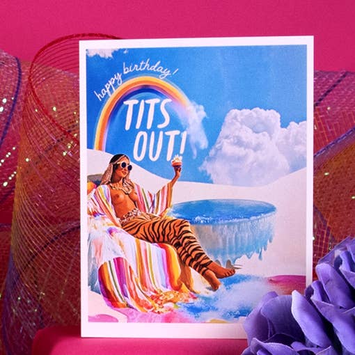 offensivedelightful - Wholesale Birthday Card - TIGER RAINBOW GIRL birthday fantasy card5