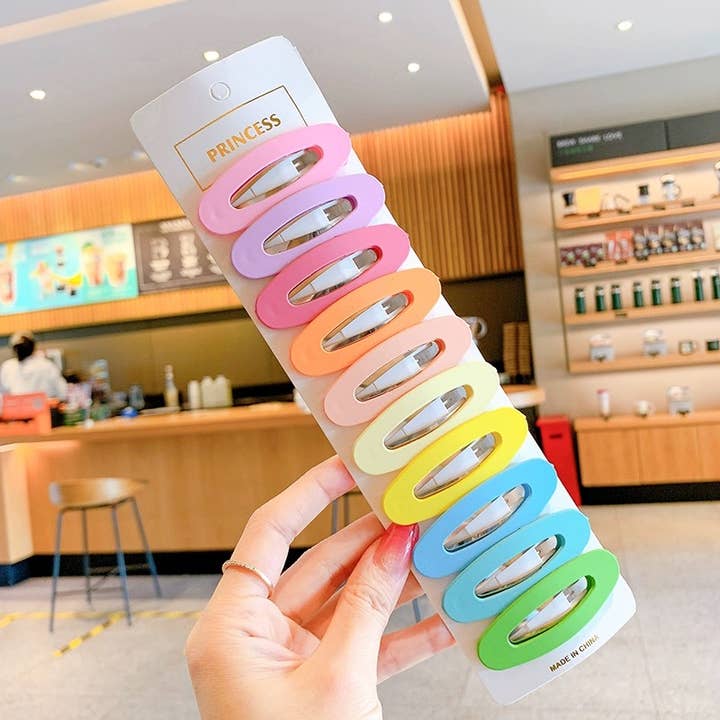 Q&C Distribution - Wholesale Hair Clip - Women's - Colourful Hair Clips (10 Clips/Set)