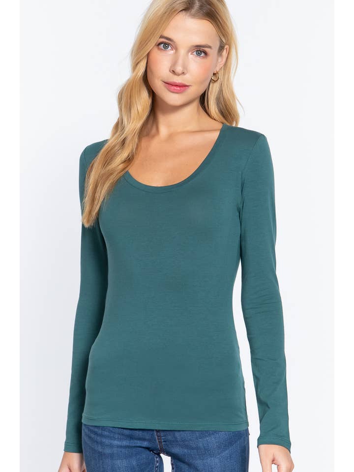 Vanilla Monkey - Wholesale Knit Top - Women's - Long Sleeve Scoop Neck Basic Top34