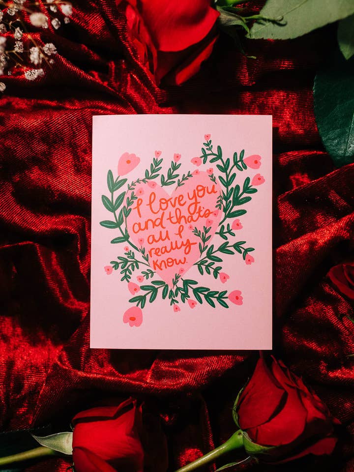 Taylor Swift Love Story Lyrics "I Love You" Card for wholesale by Bouquet of Joy