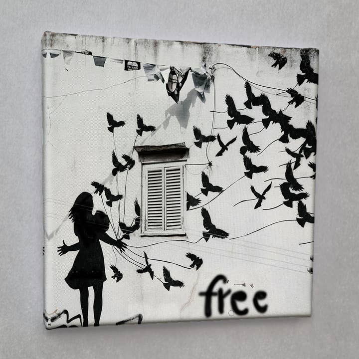 Impresión en lienzo gratis de arte callejero #01521 para venta al por mayor de Eicie