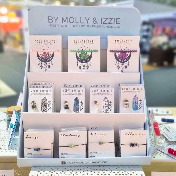 SOPORTE DE PANTALLA DE CRISTAL COMPLETAMENTE CARGADO para venta al por mayor de by Molly&Izzie