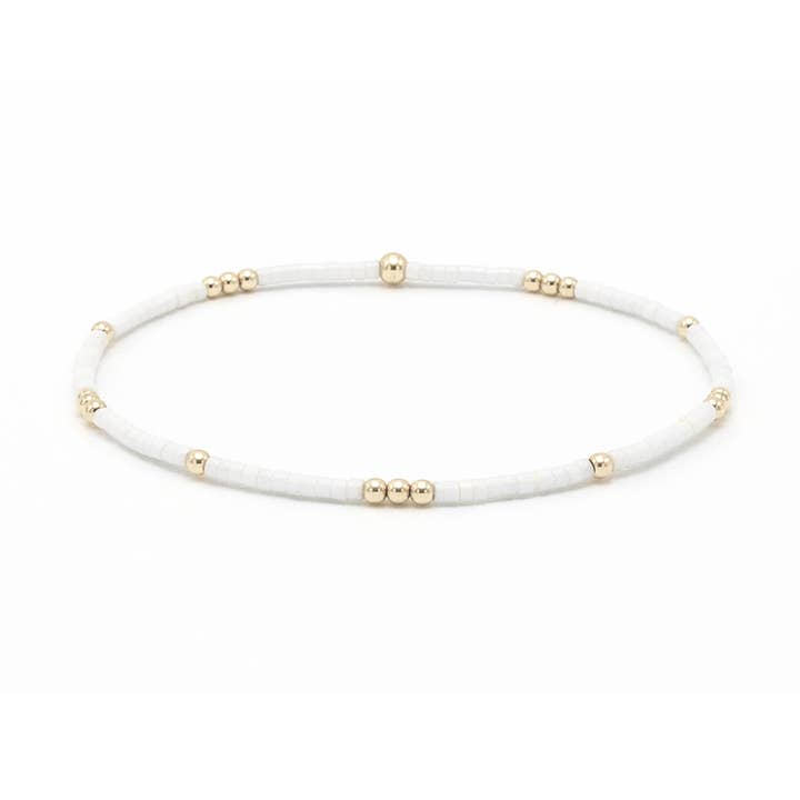 2mm Newport COTTON + Gold Filled Waterproof Bracelet for wholesale by erin gray