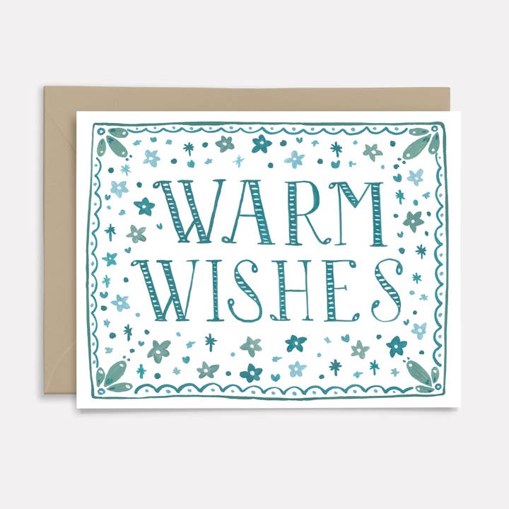 Warm Wishes Holiday Card for wholesale by Islay's Terrace
