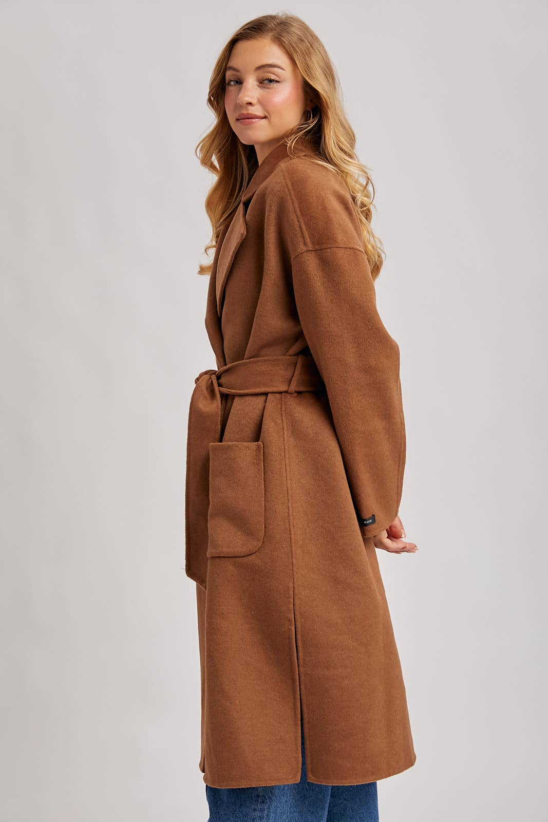 Bluivy - Wholesale Coat - Women's - HANDMADE BELTED LONGLINE COAT13