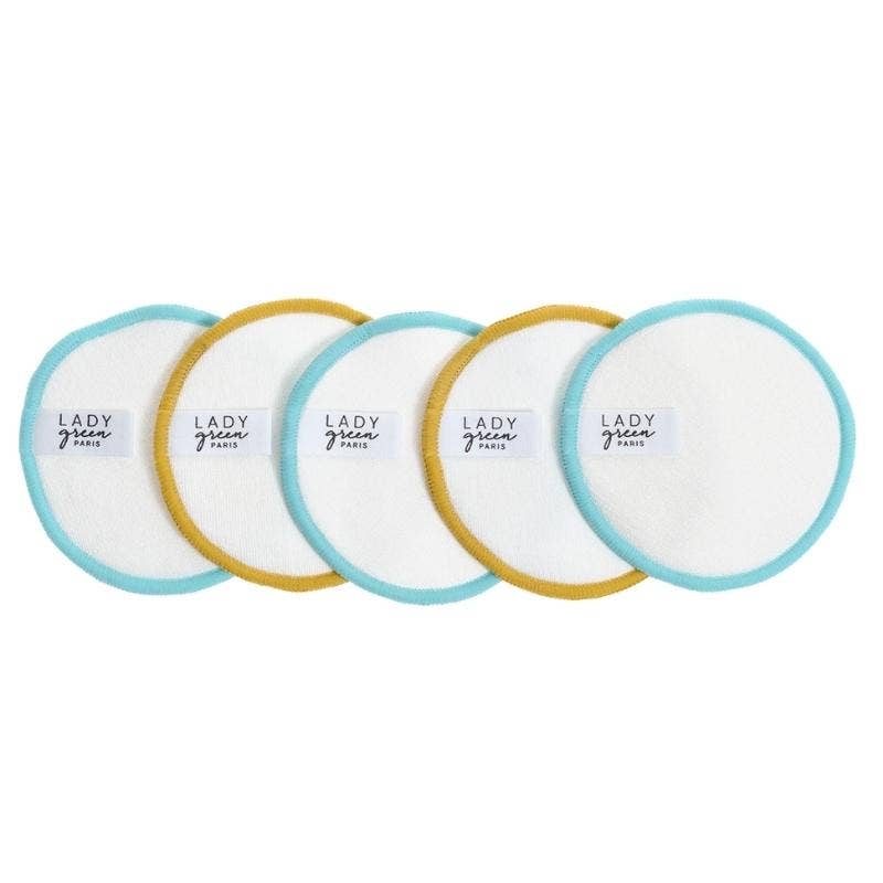 Lady Green (LYSEA) - Wholesale Makeup Remover - Kit 5 disques démaquillants + 1 filet de lavage3