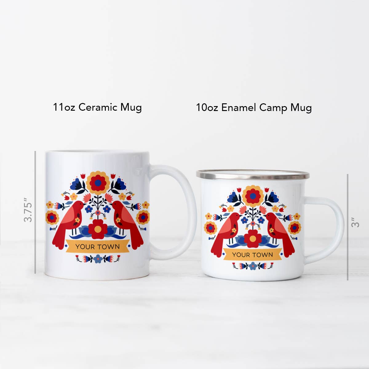 Rock Scissor Paper - Wholesale Coffee Mug - Personalized City Camp Mug - Folklore Scandinavian1