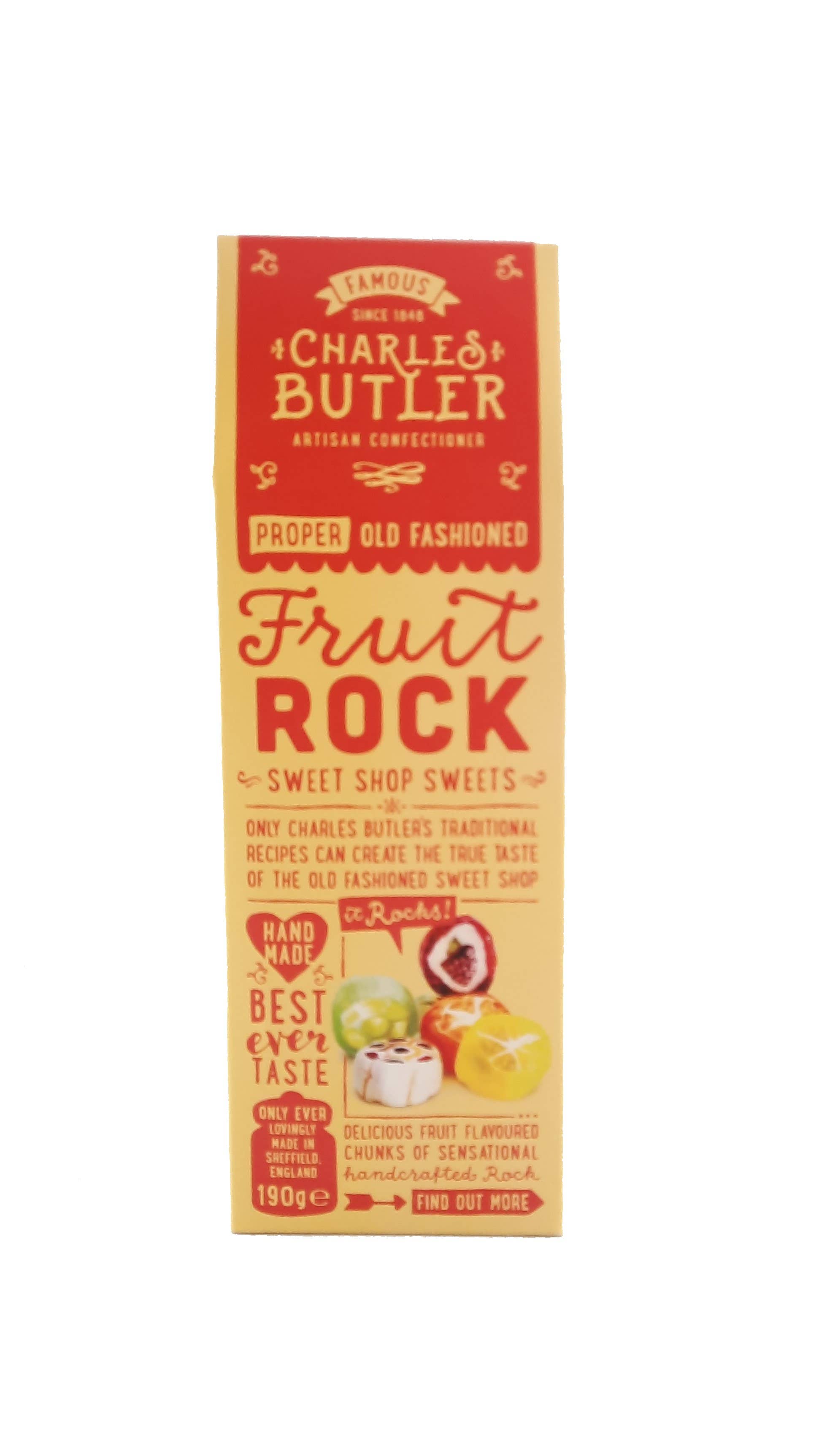 Charles Butler – wholesale Boiled sweets – Charles Butler Fruit Rock 190g3