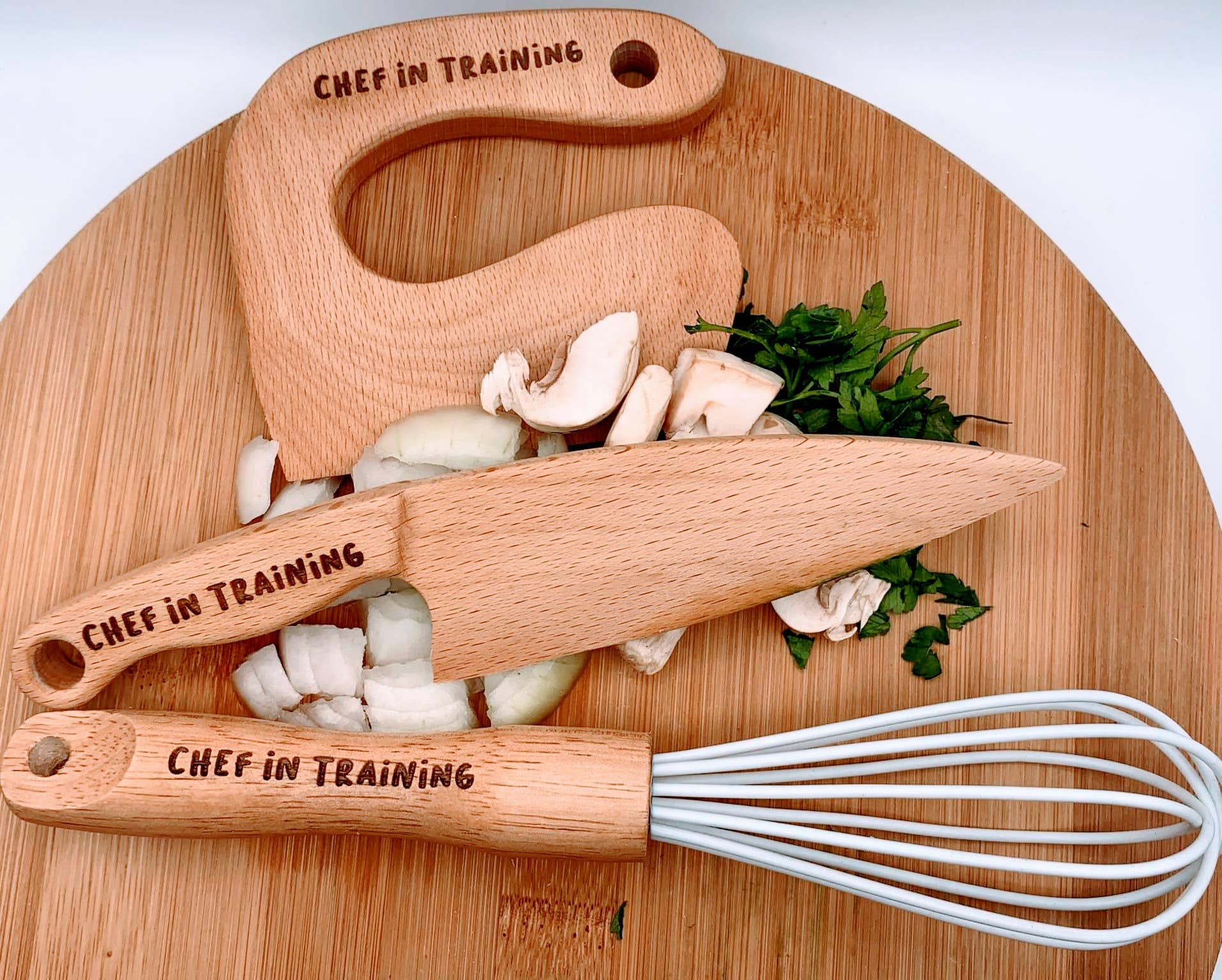 Patience And Grace – wholesale Toy set – Kids – Deluxe 3 pc. Personalized Kid's Cooking Set1