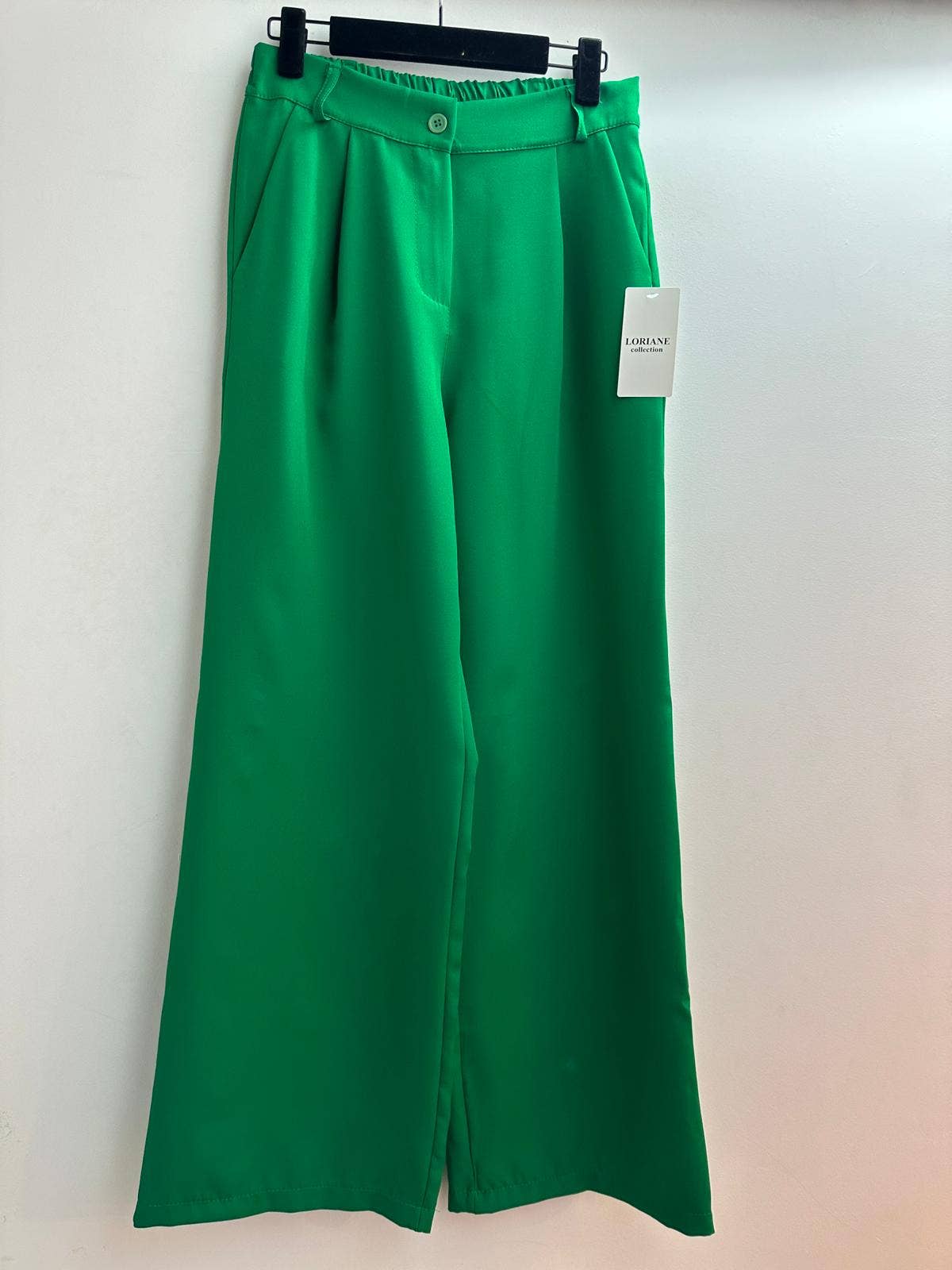 LORIANE - Wholesale Pants - Women's - 12429 Plain wide-leg pants5