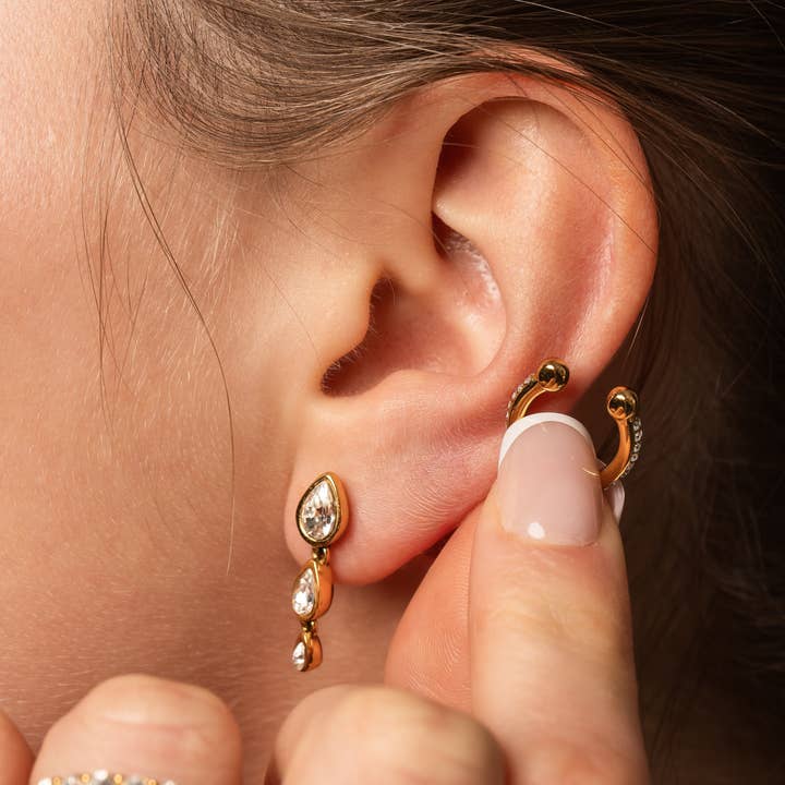 Vienna Domani Jewelry - Wholesale Cuff/Wrap Earrings - Pavé Ear Cuff5