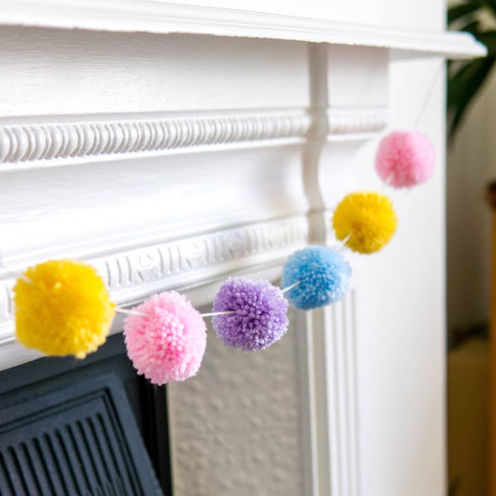Pom Pom Garland | DIY | Home Decor | Craft Kit for wholesale by Pom Stitch Tassel