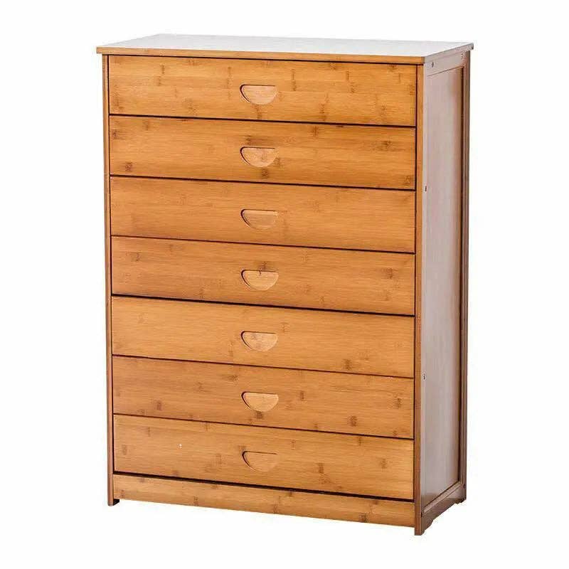 everythingbamboo - Vente Armoire - Commode moderne en bambou massif avec tiroirs pour chambre, choix élégant de rangement12