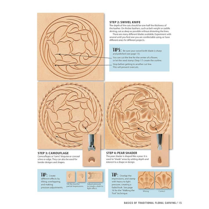 Fox Chapel Publishing - Vente Livre sur l'artisanat, les loisirs créatifs et le bricolage - Commencez la maroquinerie - Techniques étape par étape5