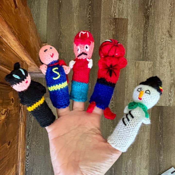 Zoe Artcrafts Corp. - Wholesale Finger Puppet - Kids & Baby - Baby Finger Puppets, Hand knitted, Assorted figurines kids6