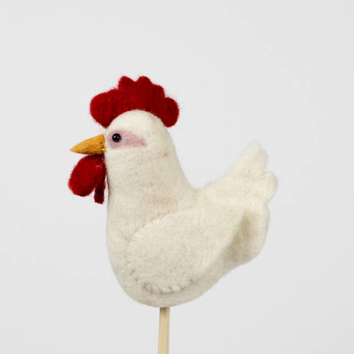 Marionnettes à doigt - Poule pour la vente par The Winding Road