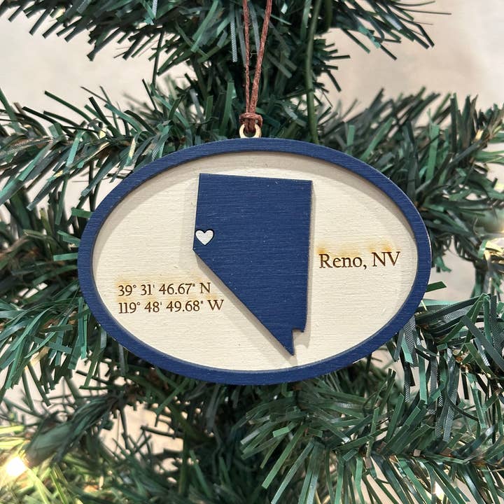 College gift - University of Nevada Reno Ornament for wholesale by Gifts By Grace