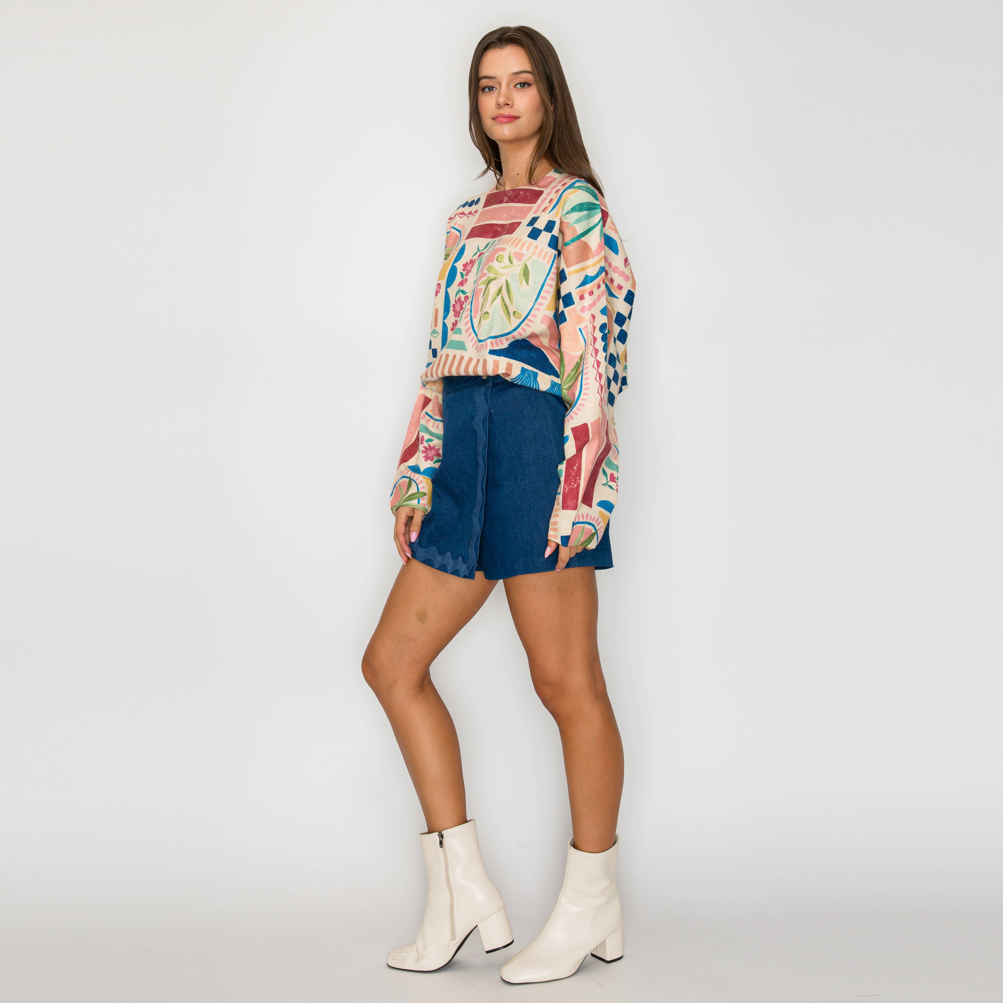 LoveWednesday – wholesale Pullovertröja - Dam – Amelie Love Tröja - LWSW12215