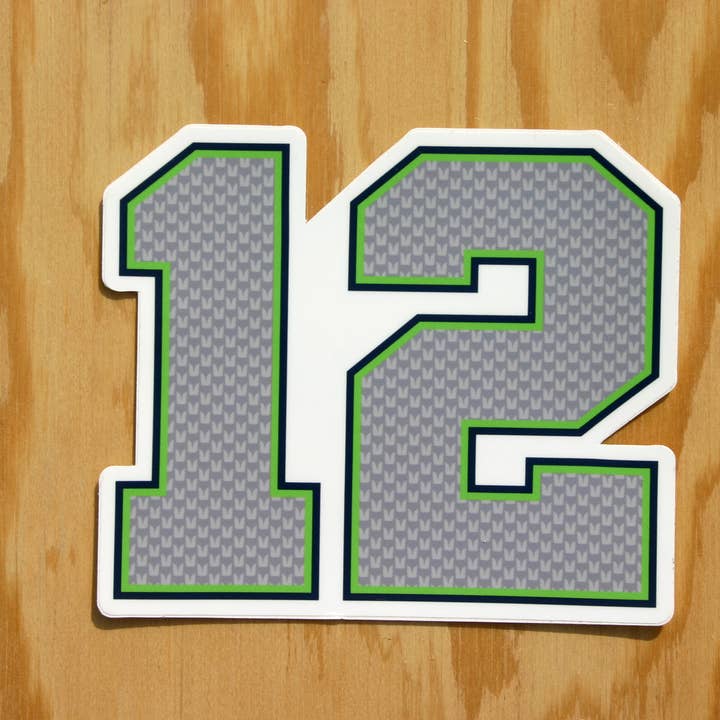 Discovery Stickers - Wholesale Sticker - Seattle Seahawks 12th Man Vinyl Sticker5