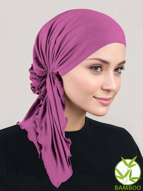 Sciarpa Bella Bamboo Rose Pink per la vendita all'ingrosso da parte di Turban Plus