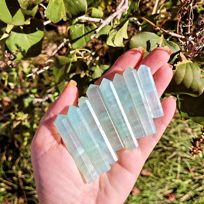 ZARDENIA - Venta al por mayor Piedras/cristales espirituales - Puntos de calcita de pistacho 5