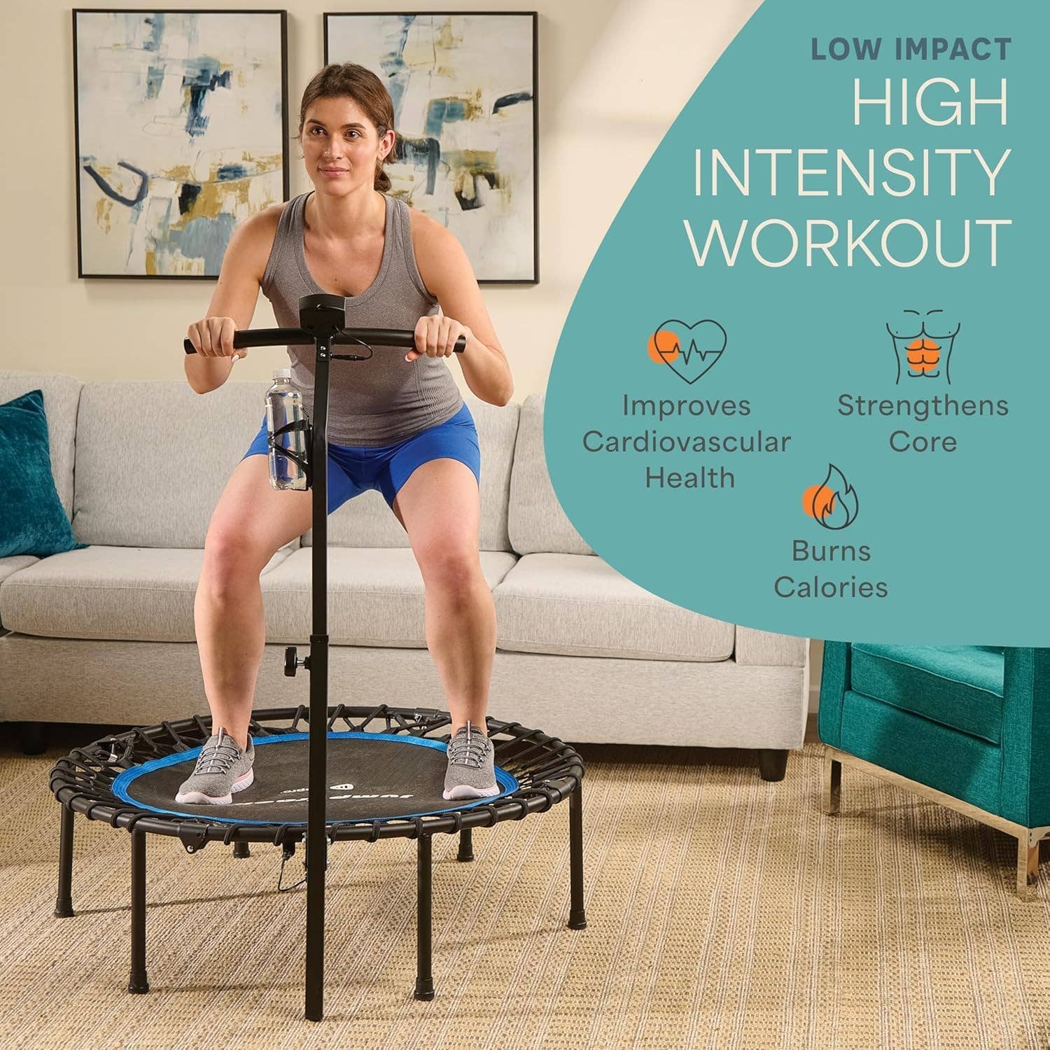 LifePro - Wholesale Fitness Equipment - Lifepro JumpTrack 40" Rebounder Trampoline with Counter 15