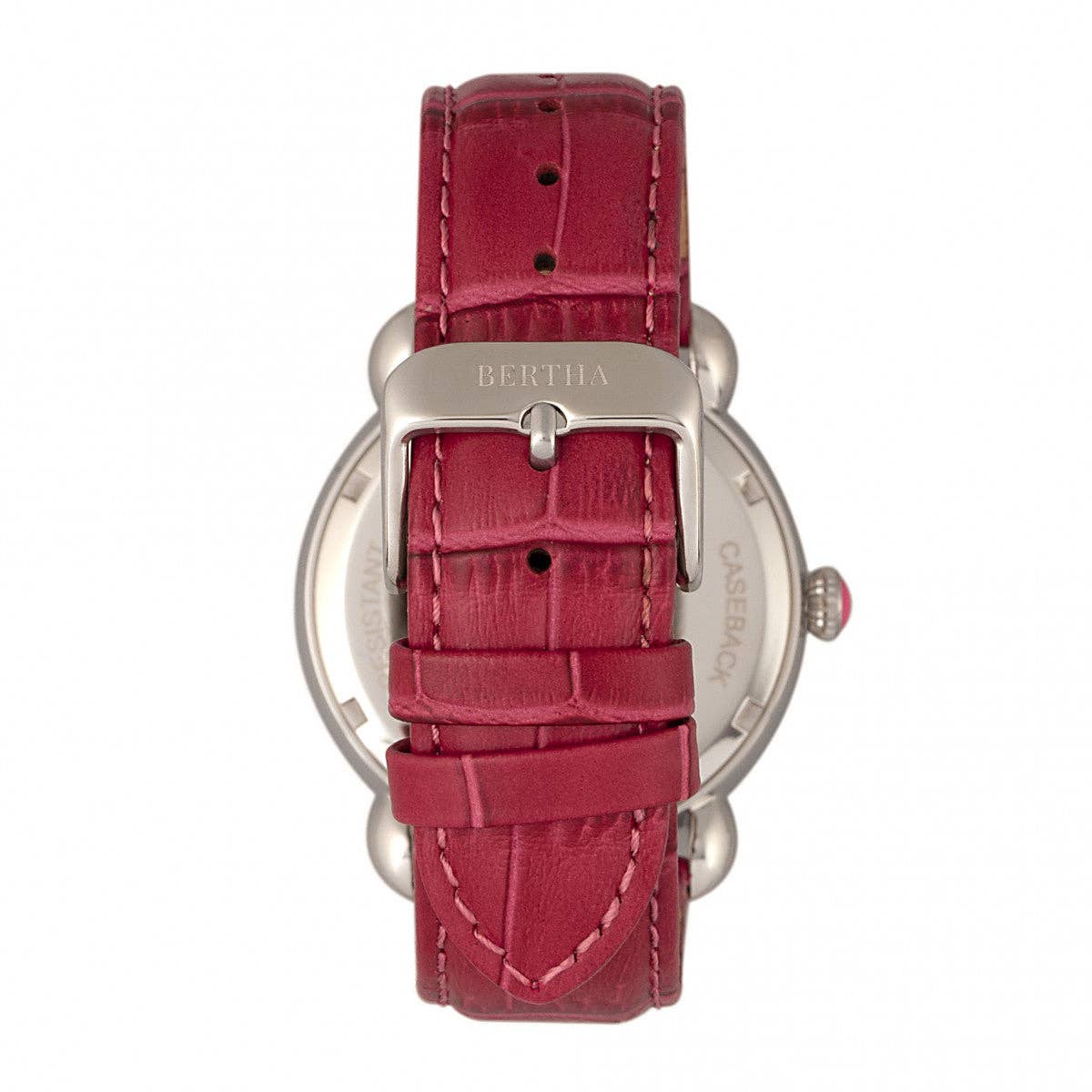 Bertha - Wholesale Wrist Watch - Women's - Bertha Ashley Mother-of-Pearl Leather-Band Watch5