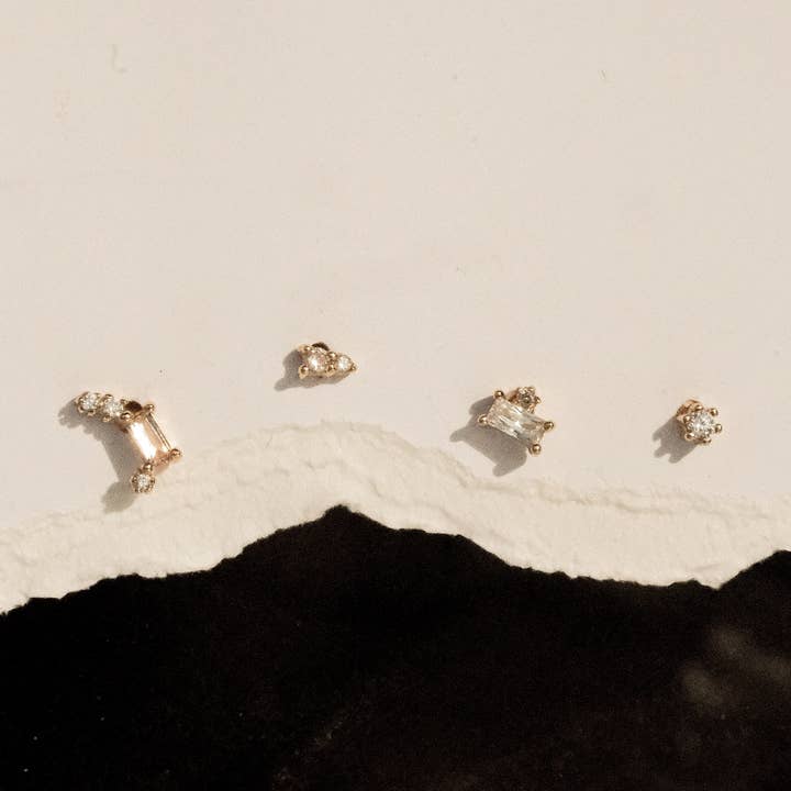 S-kin Studio Jewelry - Wholesale Jewellery set - Gatsby Champagne Crystal Earrings Set - 18K Gold Filled1