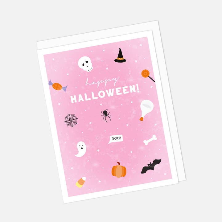Happy Halloween – Recycled Greeting Card for wholesale by Coffee & Jam Studios