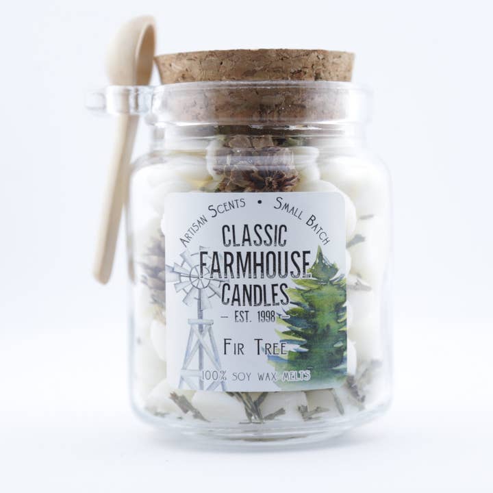 NEW! Soy Wax Melt Jar - Scotch Pine for wholesale by Classic Farmhouse Candles