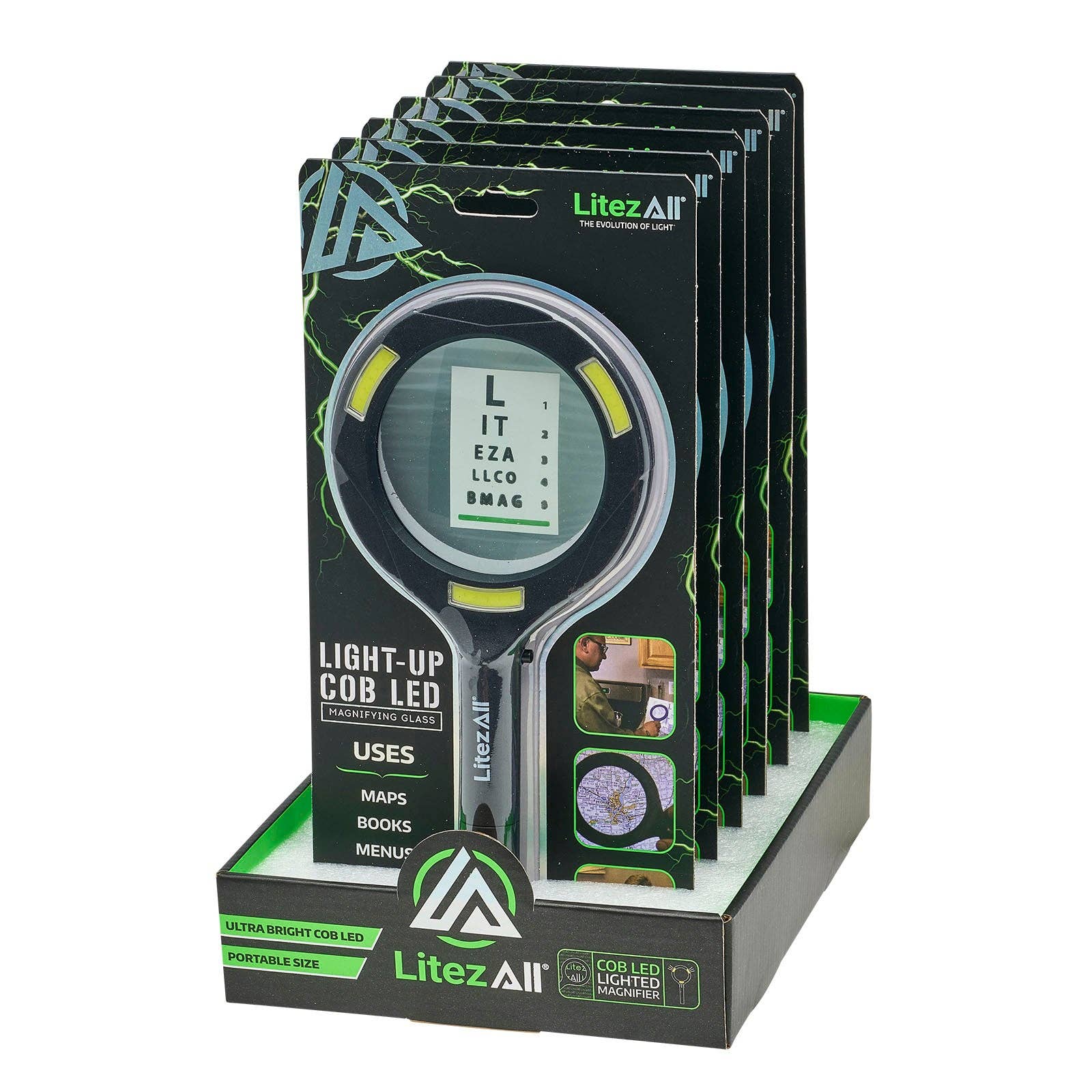 LitezAll - Wholesale Magnifying Glass - LitezAll COB LED Lighted Hand Held Magnifying Glass20